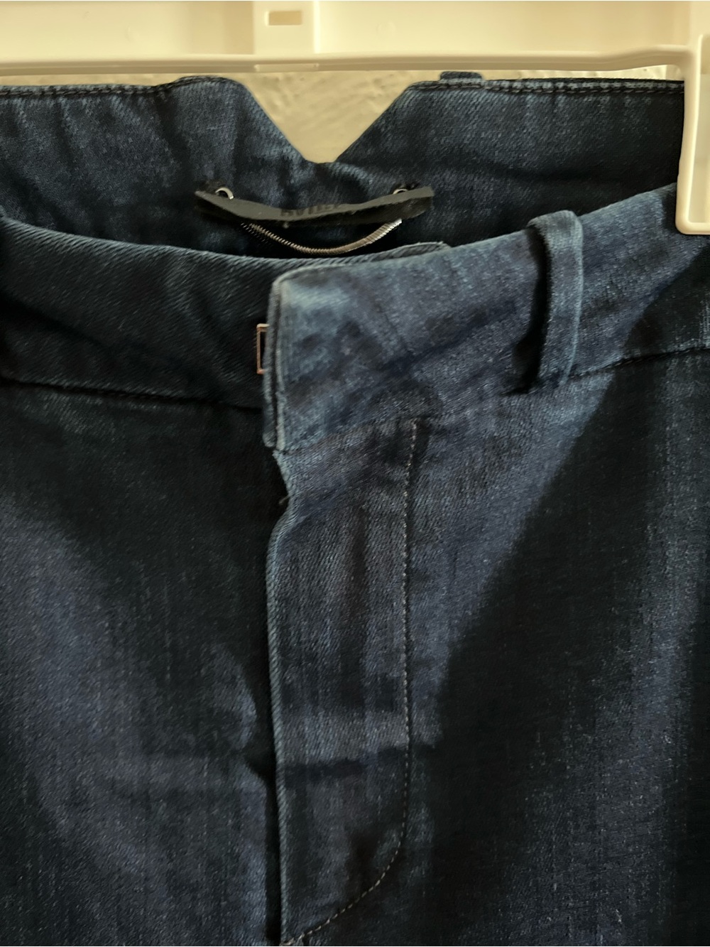 PAIGE Dark Navy Stretch Trousers - Picture 4 of 13